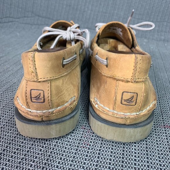 Sperry Top-Sider Mens Size 9M Brown Leather Boat Shoes Casual Slip-On - Picture 3 of 8